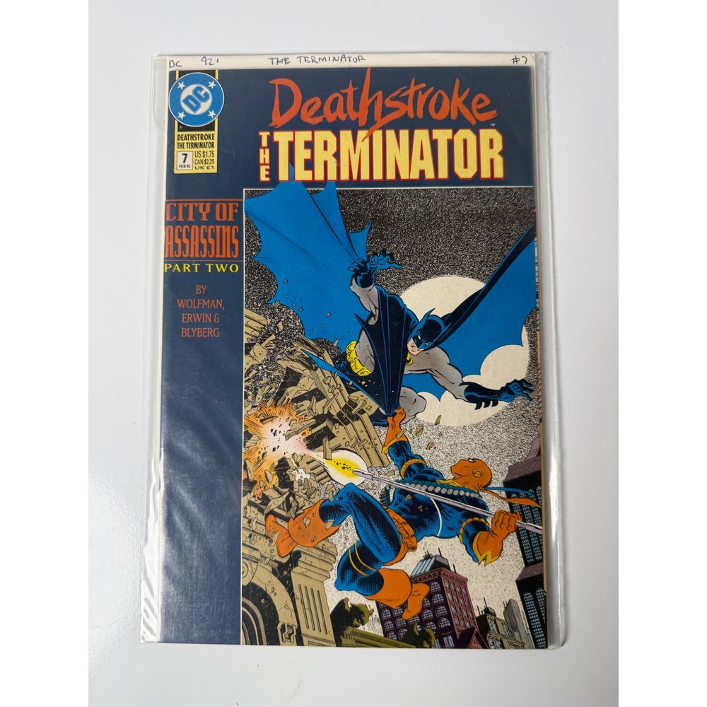 Deathstroke The Terminator 7 DC Comics 1992 Batman City of Assassins Part 2